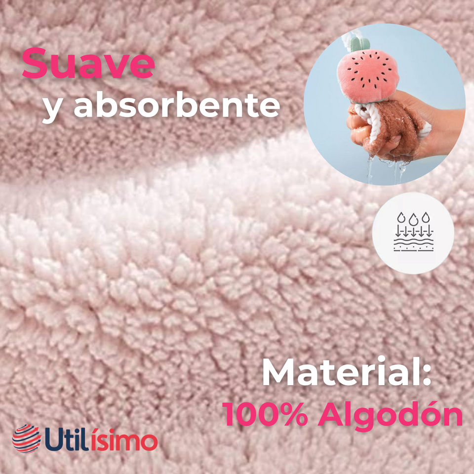 Toalla de Manos 100% Algodón 1 Unidad Niña Surtido