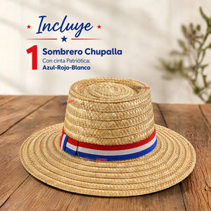 Sombrero Chupalla Huaso Juvenil Fiestas Patrias Chile Adulto