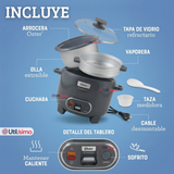 Oster Arrocera, 3 En 1, 12 Tazas Capacidad, Función Sofrito, Vaporera, Recubrimiento Antiadherente Oster DiamondForce,