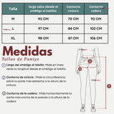 Calza Acanalada Cotelé Polar Con Chiporro Térmica Mujer Elásticada Aquamarine
