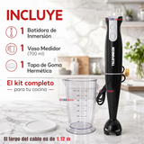 Batidora de inmersión Telefunken SmartMix 2000 negra 500W