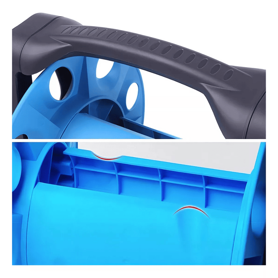 Manguera Retráctil Carrete Y Pulverizador Accesorios Jardín Color Negro