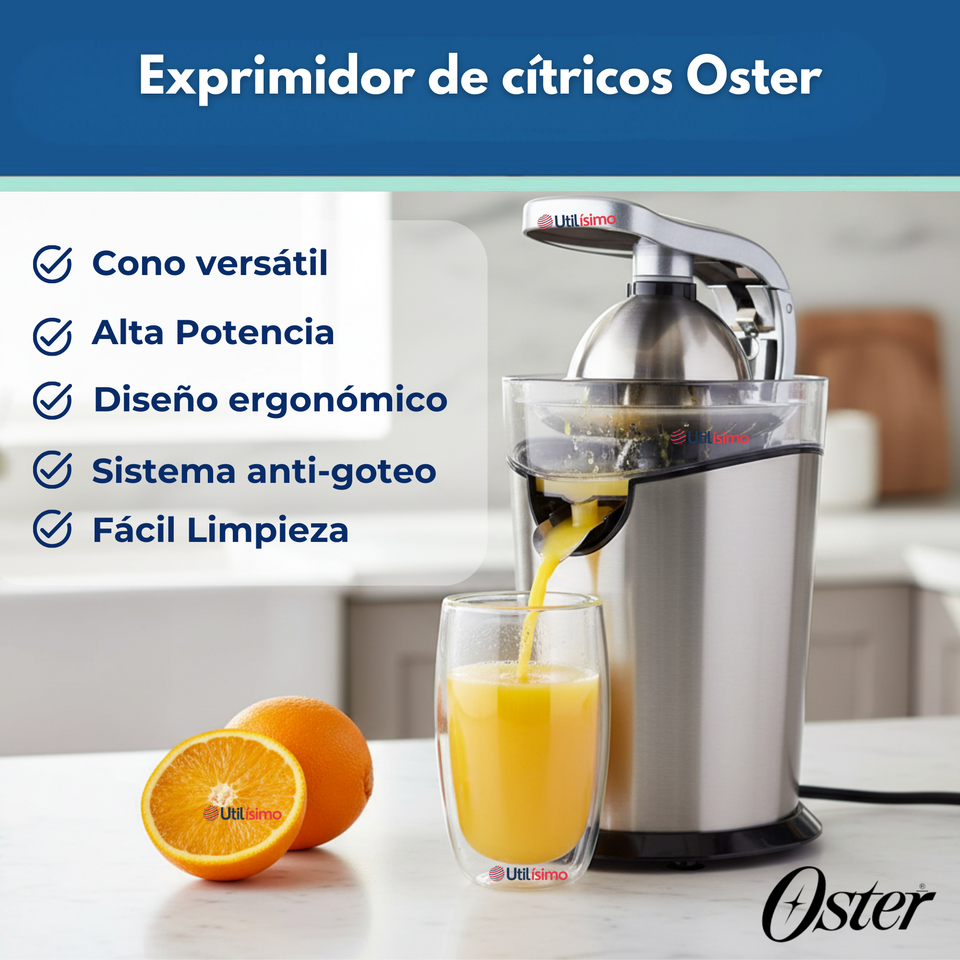 Exprimidor de cítricos Oster® de acero inoxidable FPSTJU4200