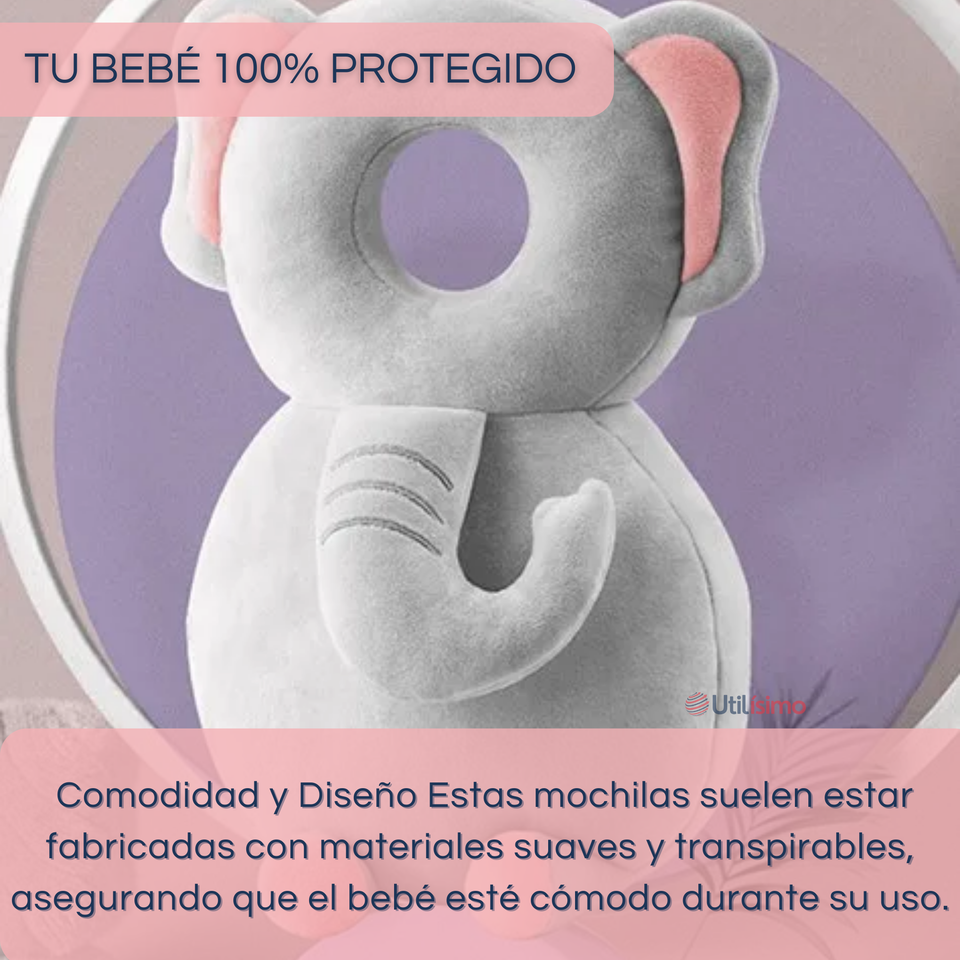 Mochila Protectora Cabeza Bebé Niña Antigolpes Almohadilla Ajustable Surtido