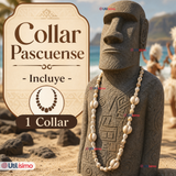 Collar Pascuense De Conchitas Rapa Nui Unisex Fiestas Patrias