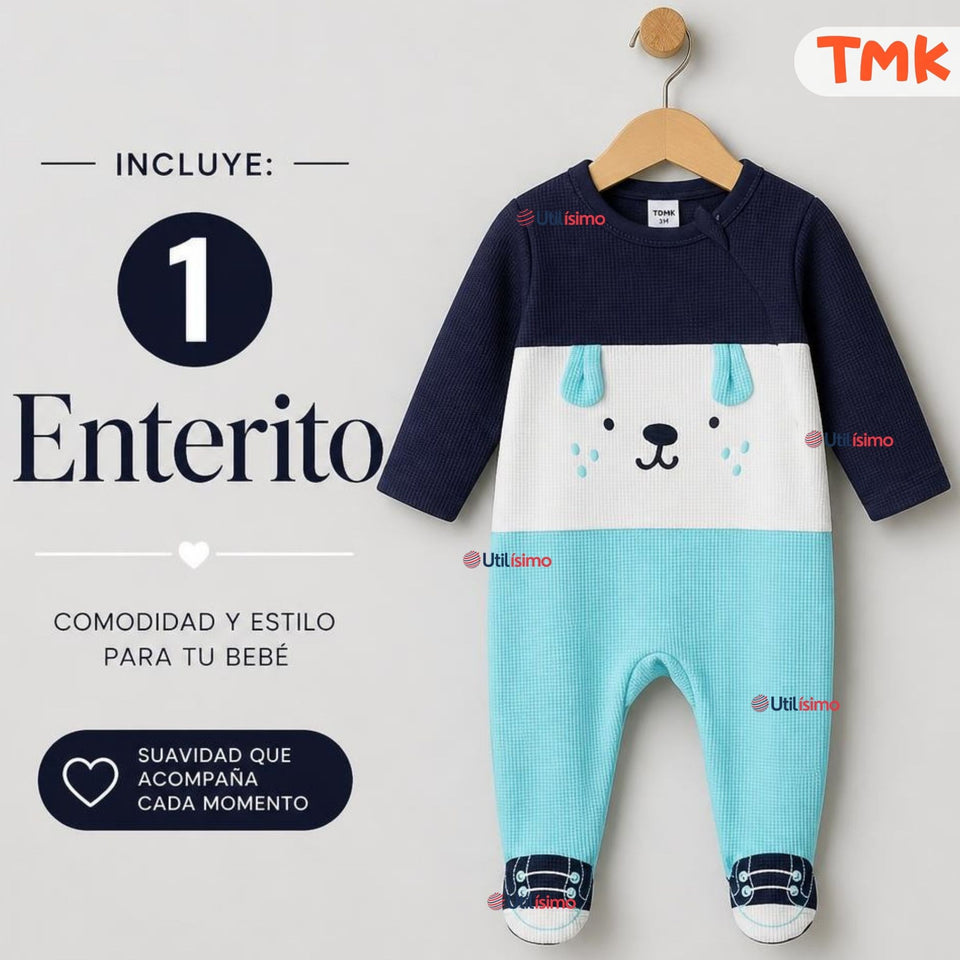 Enterito 100% Algodón Bebé Niño Tedmimak