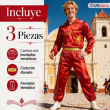 Traje Caporal Típico 2 Piezas Rojo Hombre Fiestas Patrias