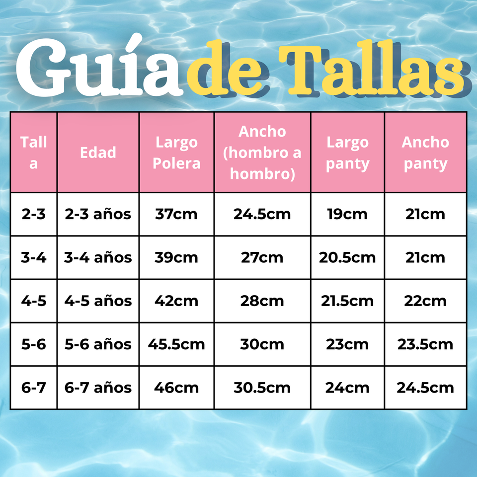 Traje De Baño Manga Larga Estilo Tankini Con Falda Niña 2 a 7 años Pretty Flowers