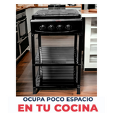 Cusimax Cocina A Gas Portátil Premium - 4 Platos - Mesa Regular