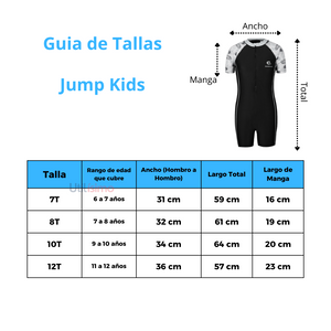 Traje de Baño Enterito Sport con Gorro Niña Jump Kids Surtido