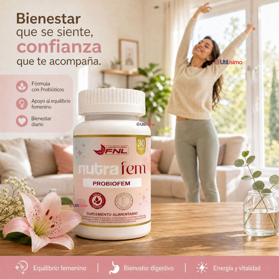 Nutrafem Probiofem 30caps FNL Equilibrio Microbiota Femenina
