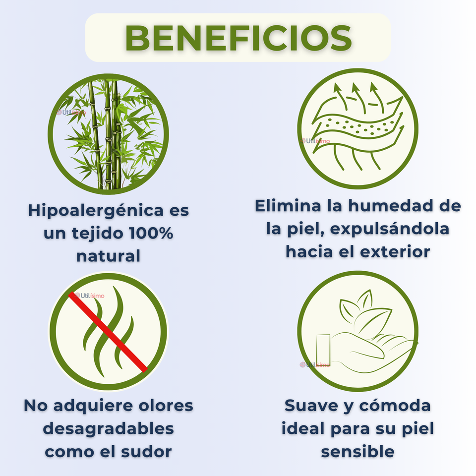 Pack 3 Primera Capa Escolar Bambú Invierno Camiseta Niña Cuello Redondo Polera