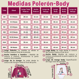 Conjunto 3 Piezas Buzo Pantalón Polerón Body De Algodón Tedmimak Burdeo Bebé Niña
