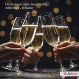 Set de 12 Copas de Champaña Espumante 180 ml