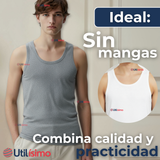 Pack 3 Camisetas Sin Manga Básicas Suaves 100% Algodón Colores Surtidos Juvenil