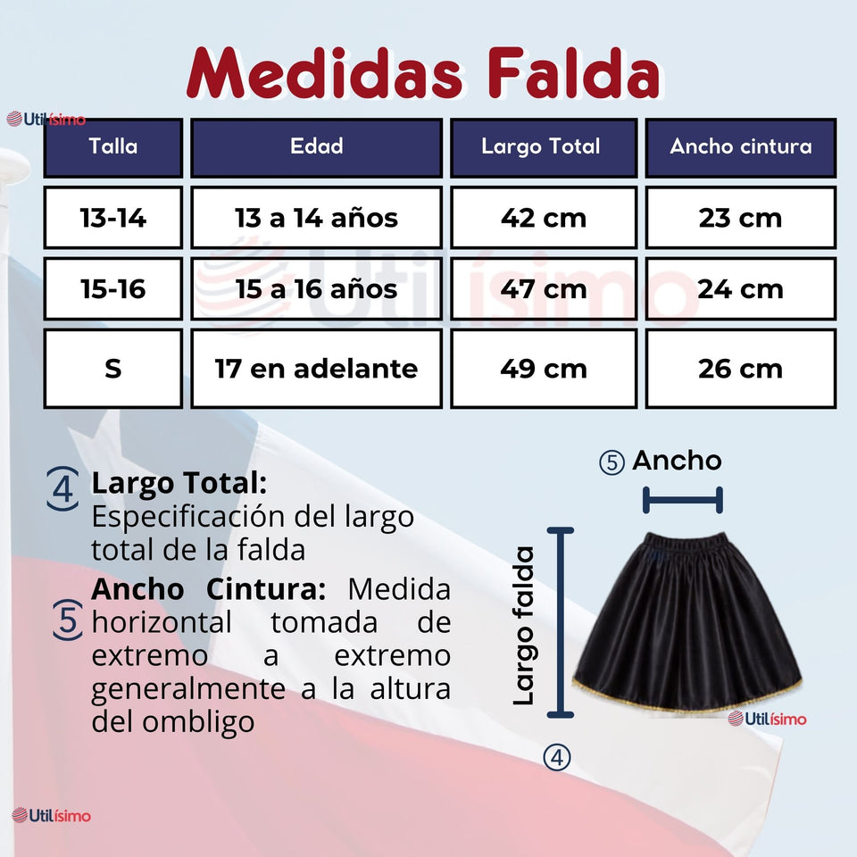 Traje Tirana Diablada Negro 3 Piezas Juvenil Baile Típico Fiestas Patrias