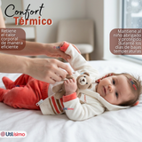 Conjunto 2 Piezas Buzo Pantalón Y Polerón Con Capucha Tela Plush Bebé Niño
