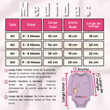 Pack 5 Bodys Manga Larga 100% Algodón Tedmimak Pink Blossom Bebé Niña
