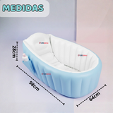 Bañera Inflable Plegable Portátil Para Bebés Con Bomba Aire Niño Azul