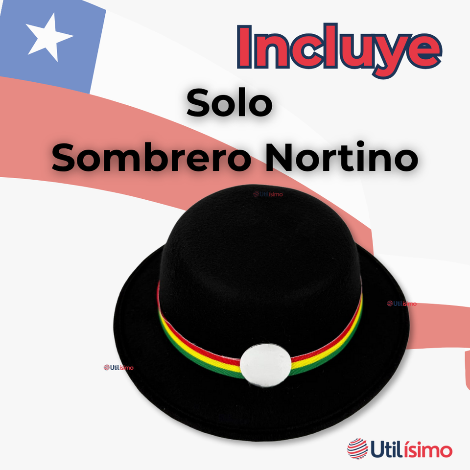 Sombrero Nortino Niña Fiestas Patrias Baile Nortino