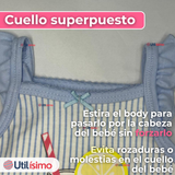 Pack 4 Bodys Niña Sin Manga Tedmimak 100% Algodón Princess Summer