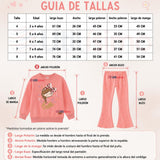 Conjunto 2 Piezas Polerón y Pantalón Palazzo 100% Algodón Tedmimak Niña Beautiful pink