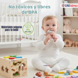 Cubo Didáctico Montessori Niño o Niña Juguete Multifuncional Madera Bebe Infantil