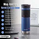 Vaso Termico Contigo Byron Azul 2.0 Snapseal 710 Ml Acero inoxidable