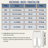 Conjunto 2 Piezas Buzo Polerón Pantalón Bebe Niño Poliéster Blue