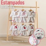 Bata de Baño Niña Toalla 100% Algodón Cobertura Completa Estampados Surtidos