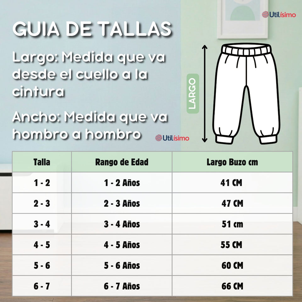 Buzo Solo Pantalón Gris Bebé Niño Forrado Polar