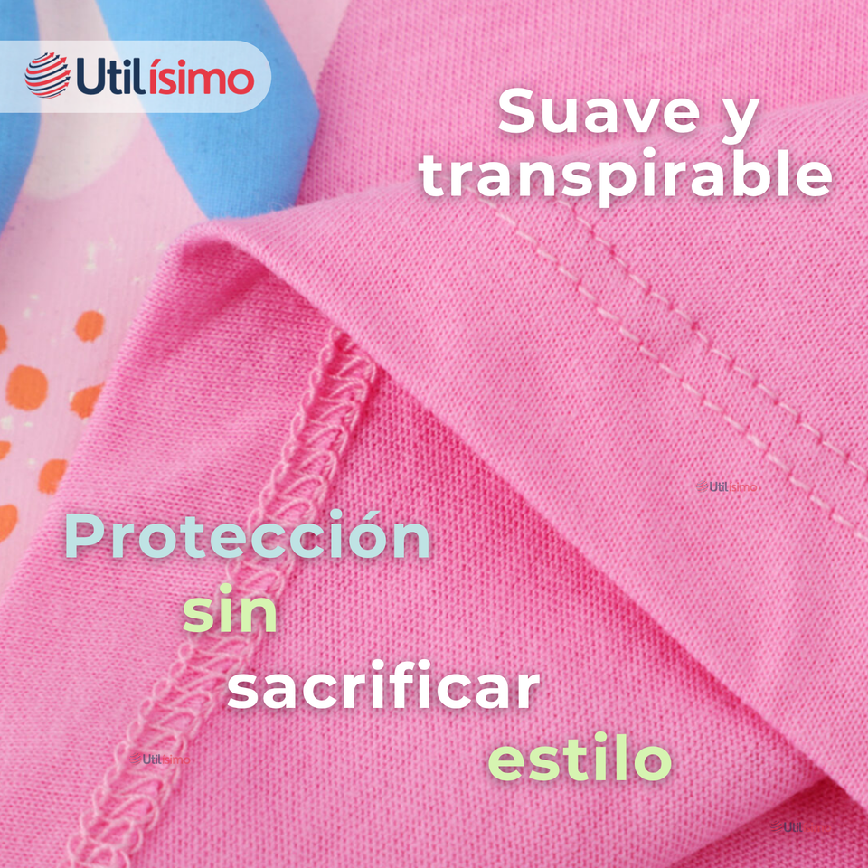 Polera Manga Larga Niña 100% Algodón Fucsia Camiseta