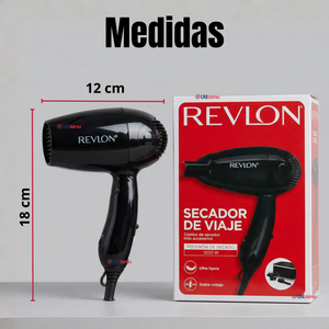 Kit Secador De Viaje Con Bolso Revlon 800W Negro