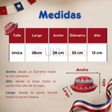 Sombrero Gorro Caporal Mujer Fiestas Patrias Rojo Baile Típico