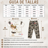 Conjunto 2 Piezas Camiseta y Pantalón 100% Algodón Niña Tedmimak Golden Magic