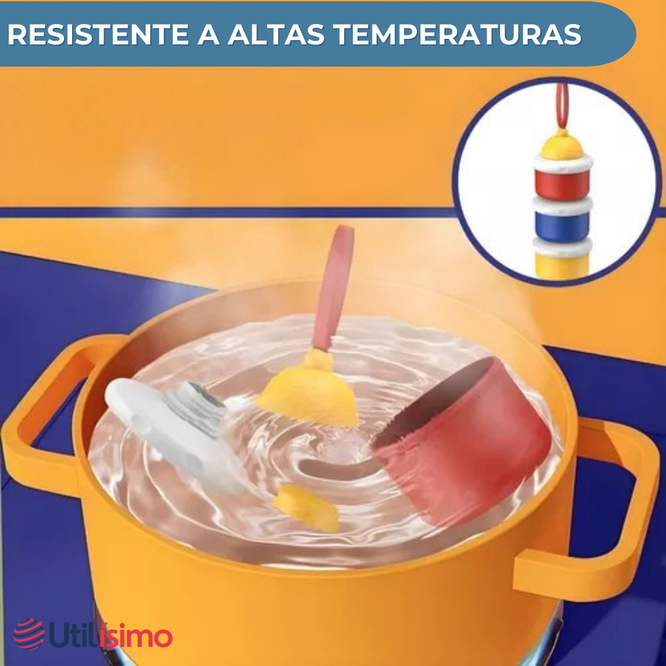 Dispensador De Alimentos Portátil Para Bebés Multicapa Libre de BPA