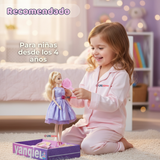 Set de Juego Muñeca Princesa Con Espejo Y Peine