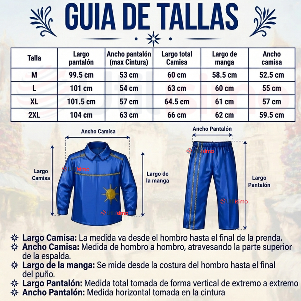 Traje Caporal Típico Completo Con Sombrero Azul Hombre Fiestas Patrias