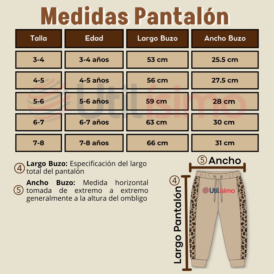 Conjunto 2 Piezas Buzo Pantalón Y Polerón Beige Osito Niña
