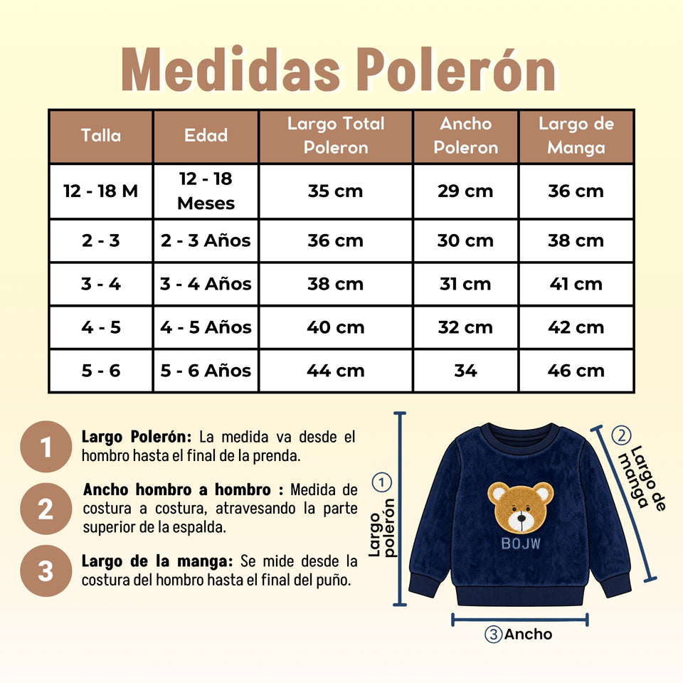 Conjunto Buzo Polerón Frizado Niños Bebes Corderito Liso 2 Piezas