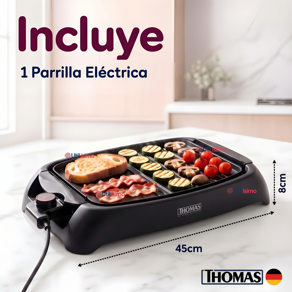 Parrilla Eléctrica Thomas Th-180 1000w
