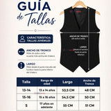 Chaleco Bolero Negro Tradicional Juvenil Fiestas Patrias