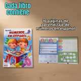 Pack 2 Libros De Aprendizaje Números En Español Educativo Diseños Surtidos