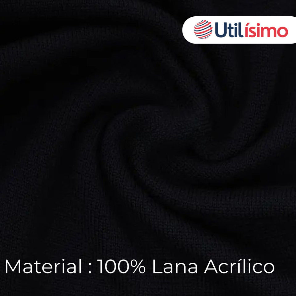 Guantes 16CM Lana Acrílica Dedos Medio Liso Niño Colores Surtidos