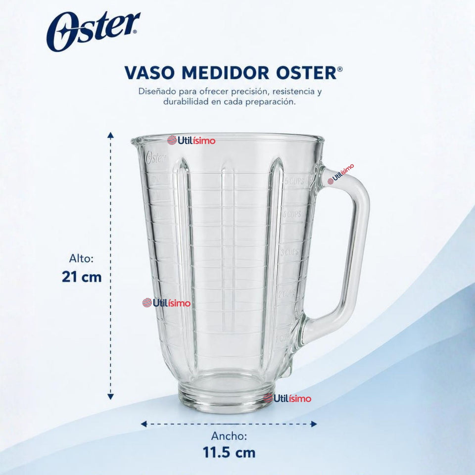 Vaso vidrio Boroclass® de 1.25 l para la licuadoras Oster®