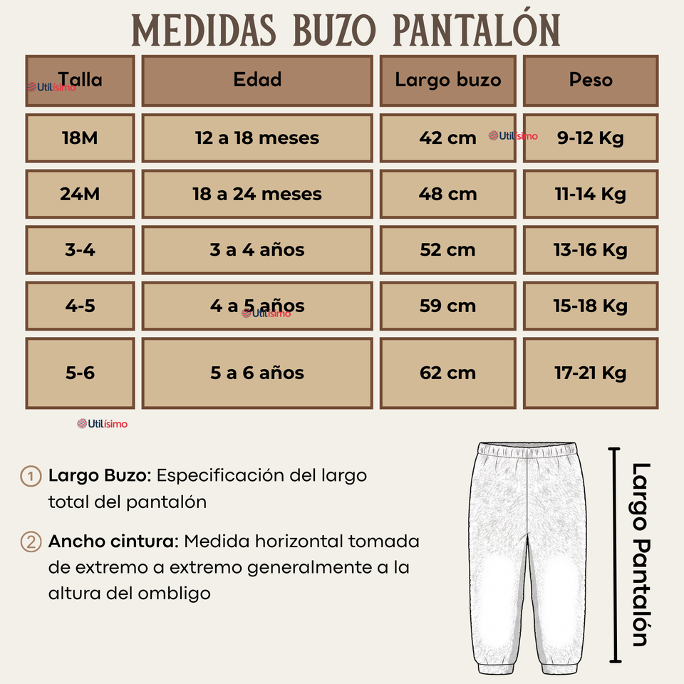 Conjunto 2 Piezas Buzo Polerón Pantalón Bebe Niña Poliéster Beige