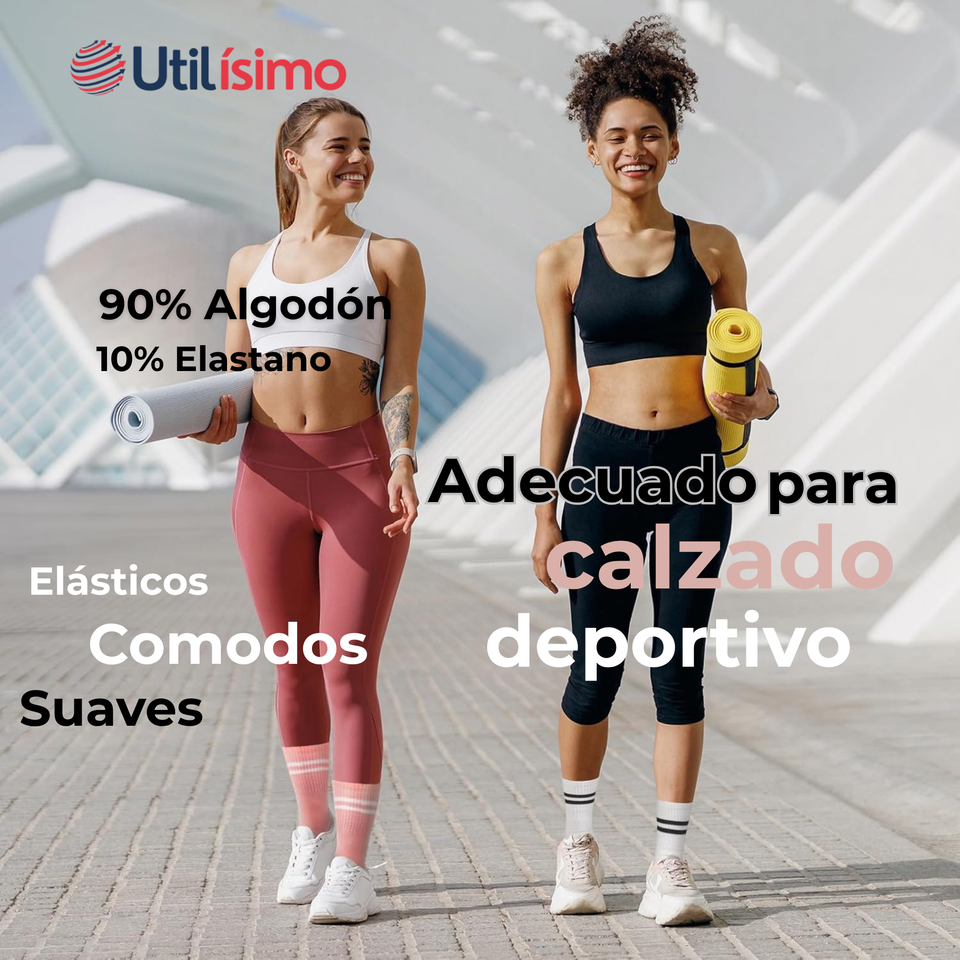 Pack 12 Calcetines Antideslizantes Largos Mujer