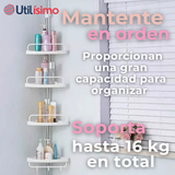 Organizador Esquinero Baño Ducha Multiuso 4 Pisos Ajustable