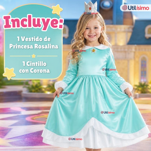 Disfraz Princesa Rosalina Super Mario Galaxy Cosplay Niña