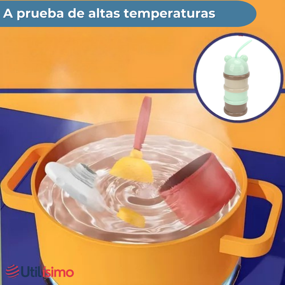 Dispensador De Alimentos Portátil Multicapa Libre de BPA  Bebés Niño Niña
